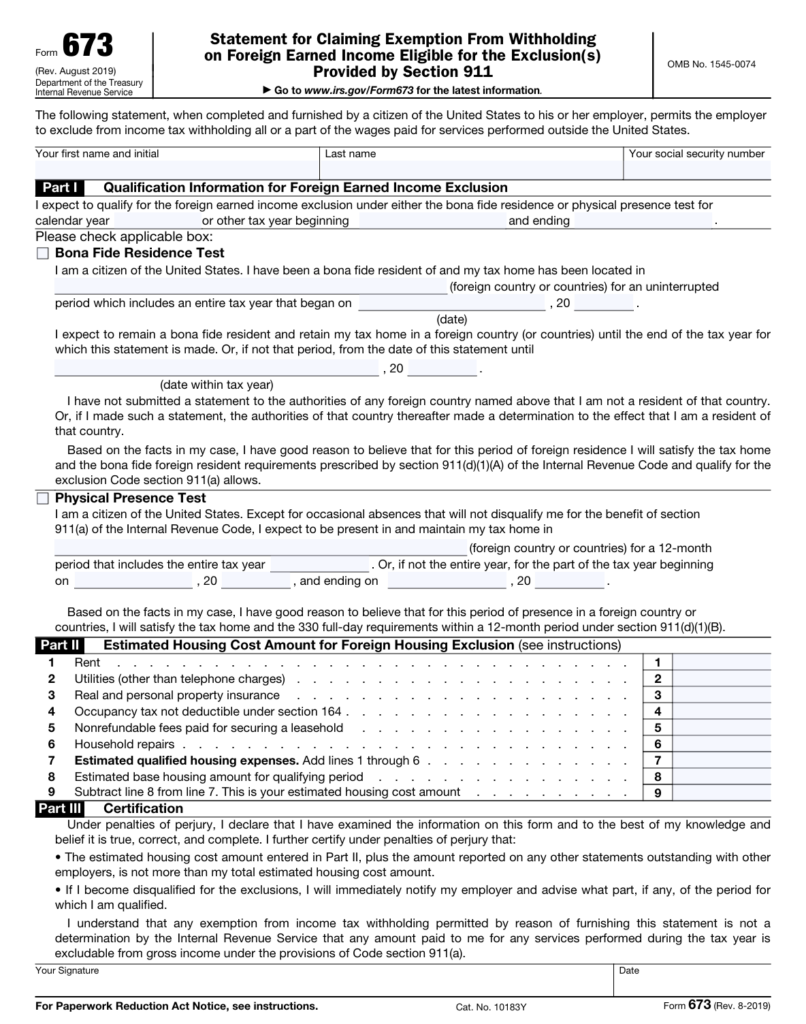 Form 673